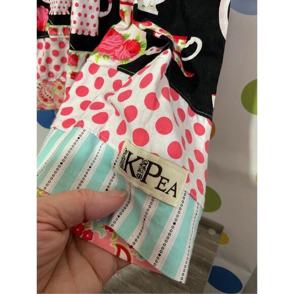 K Pea Girls Sundress Size 10 Multi Color 🌿🍓 - Picture 6 of 16